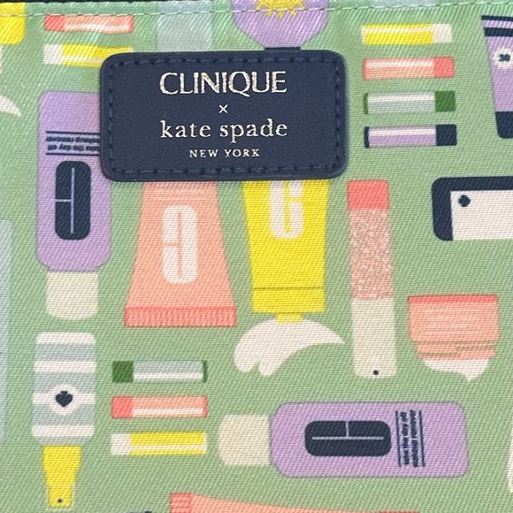 Clinique x Kate Spade makeup pouch NWOT and Clinique makeup gift set NIB - Picture 9 of 13